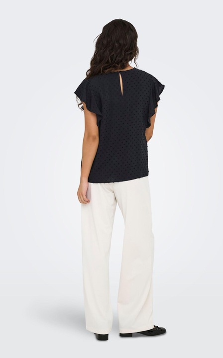 Image du produit JdY Locker geschnitten V-Ausschnitt Voluminöser Armschnitt Top Top (S)