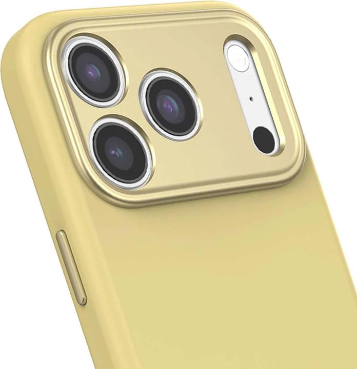 Actual product image Decoded Silicone Backcover Apple iPhone 17 Pro Yuma Yellow (Apple iPhone 17 Pro)
