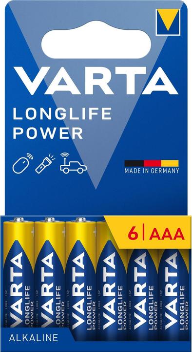 Varta Longlife Power AAA (6 Stk., AAA, 1260 mAh)