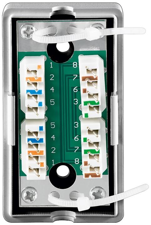 Produktbild Goobay Wentronic Netzwerk Verbindungs-/ Anschlussbox CAT 5e (100MHz) STP geschirmt (STP, CAT5e, 0.07 m)