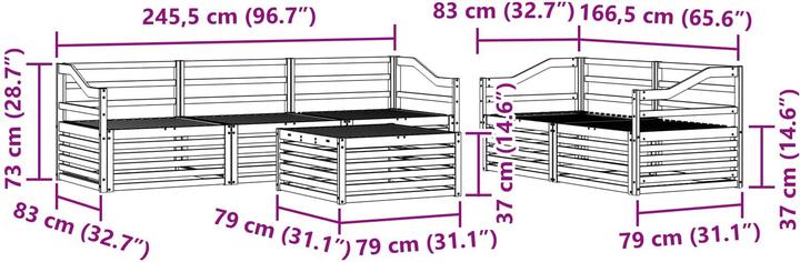 Produktbild vidaXL Outdoor-Sofa