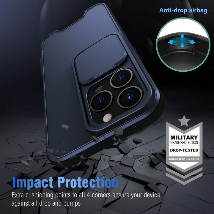 Actual product image König Design Case Mobile Protection for Apple iPhone 13 Pro Case Cover Case Cover Bumper Blue (Apple iPhone 13 Pro)