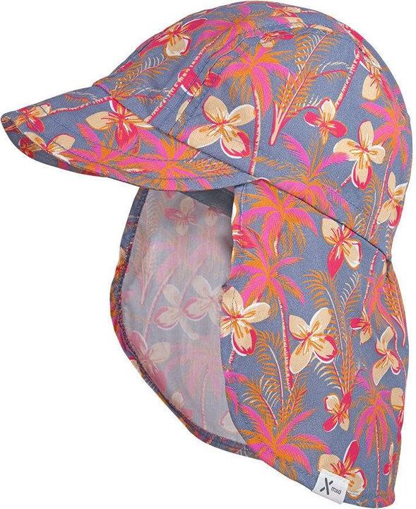 Actual product image Maximo Kids visor cap with neck protection - flowers