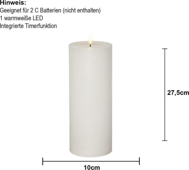 Produktbild Star Trading LED Pillar Kerze Flamme Flow Big (1x)
