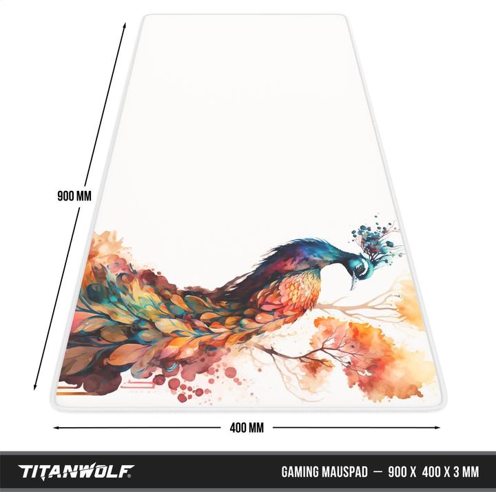 Actual product image Titanwolf Gaming Mouse Pad, 900 x 400mm XXL Speed Gaming Mouse Mat, Mousepad Extra Large Surface, Colour (XXL)