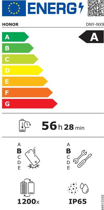 Energy Label Honor 400 (512 GB, Midnight Black, 6.55", Dual SIM, 5G)