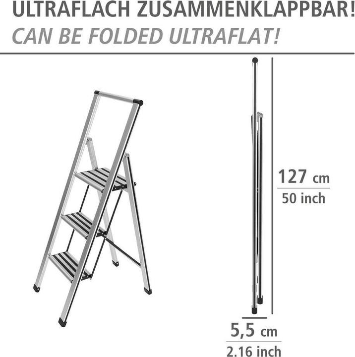 Produktbild Wenko Haushaltsleiter (Trittleiter, 44 cm)
