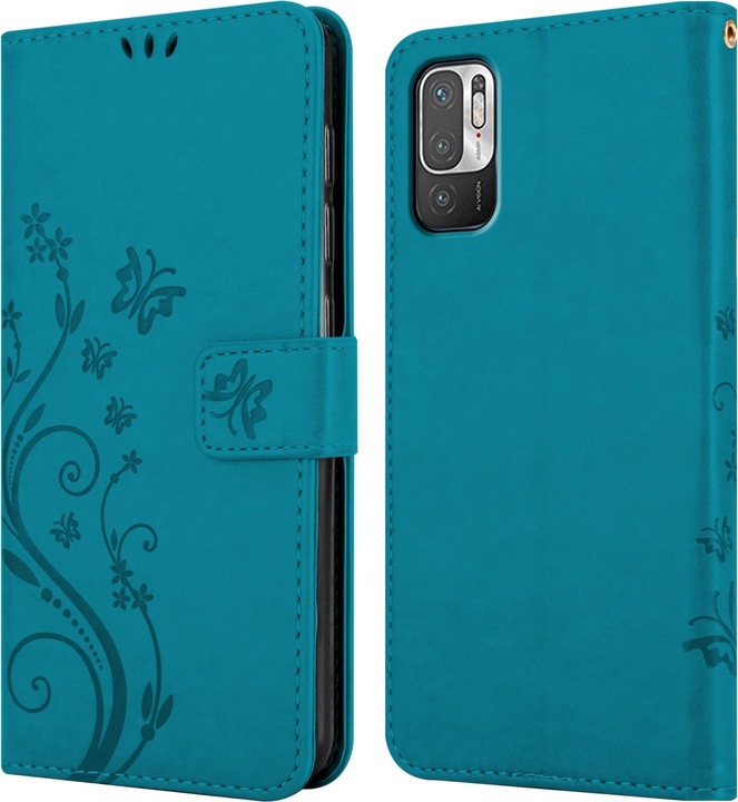 Actual product image Cadorabo Flower Book cover (Xiaomi Poco M3 Pro 5G, Xiaomi Redmi Note 10 5G)