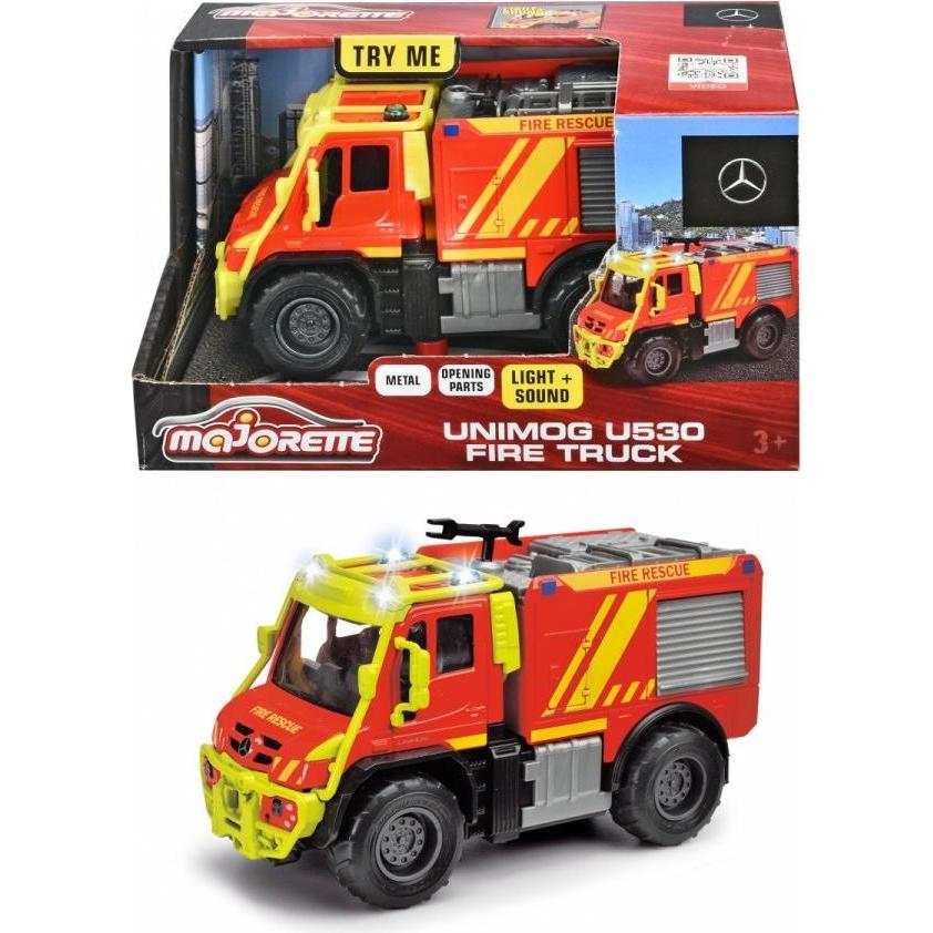 Simba Grosse Serie Feuerwehrfahrzeug Unimog U530, 13 cm