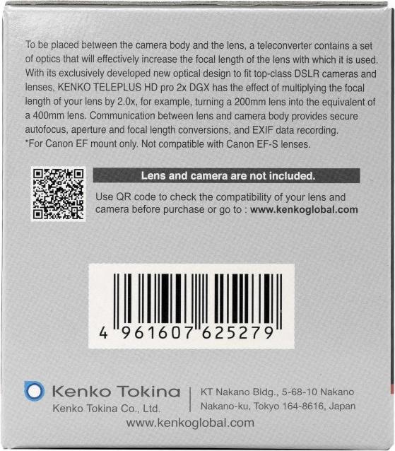 Produktbild Kenko Teleplus HDpro 2,0x C-EF DGX (Telekonverter, Canon EF)