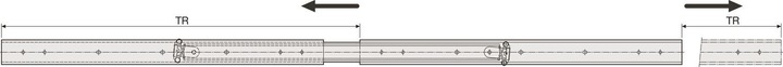 Actual product image Accuride Full extension ball bearing slides Dual 3630