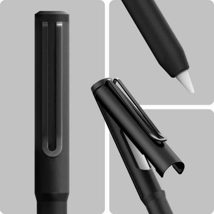 Actual product image Spigen Clip Case Apple Pencil 2 Black DA201 ACS05763