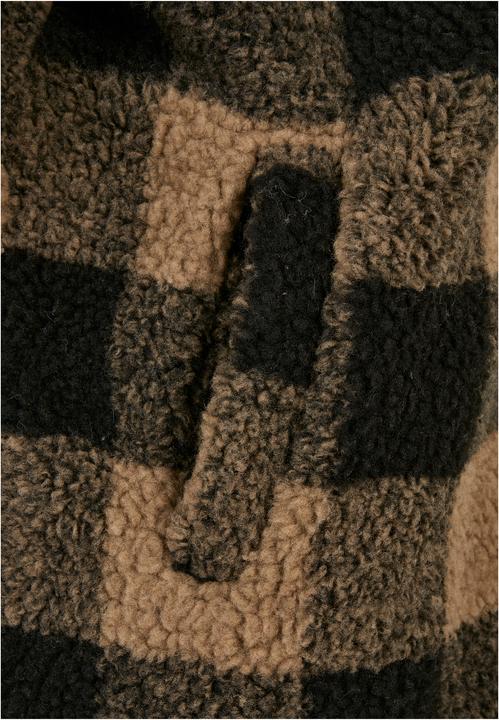 Actual product image Urban Classics Ladies Hooded Oversized Check Sherpa Jacket (5XL)