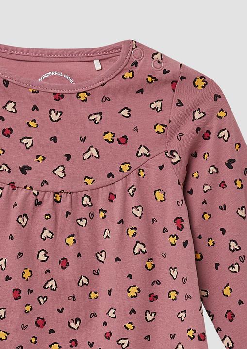 Produktbild S.Oliver Kleid Ausgestelltes Jersey-Kleid mit All-over-Print (92)