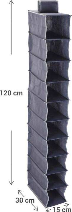 Actual product image Storage Solutions Schrank-Hängeregal-Set, für Kleidung, Schuhe etc., 6/10 Fächer