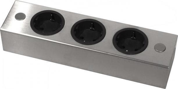 Thebo ST 3002 Unterbausteckdose Edelstahl