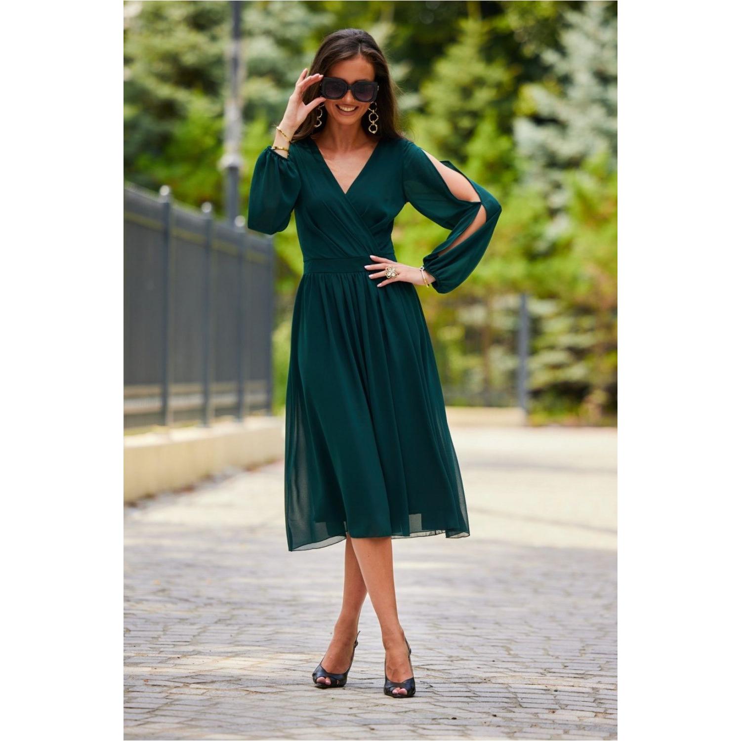 Roco Fashion, Damen, Kleider, Cocktailkleid model, Grün, (38)
