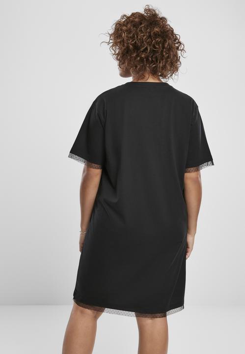 Image du produit Urban Classics Ladies Boxy Lace Hem Tee Dress (5XL)