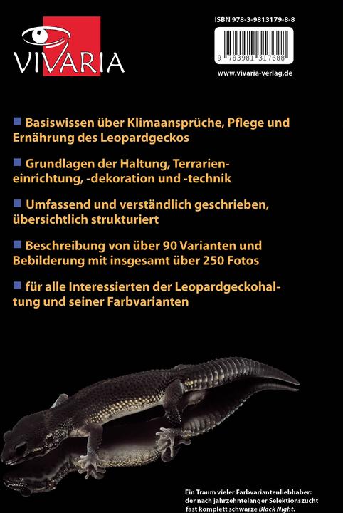 Produktbild Der Leopardgecko und seine Farbvarianten (Deutsch, Oliver Drewes, 2015)