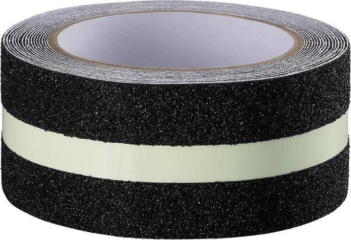Image du produit Toolcraft TO-10187130 Anti-Rutschband Schwarz, Grün (L x B) 10 m x 55 mm 1 St. (55 mm)