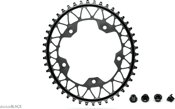 Immagine prodotto AbsoluteBLACK aBLACK Cyclocross OVAL GRAVEL 1x 110BCD 5 fori 44-48 GREY GREY (50)