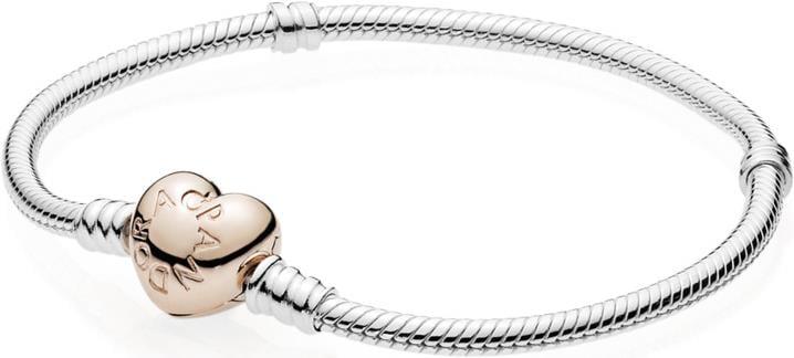 Immagine prodotto Pandora Bracciale con chiusura a cuore (19 cm, Argento)