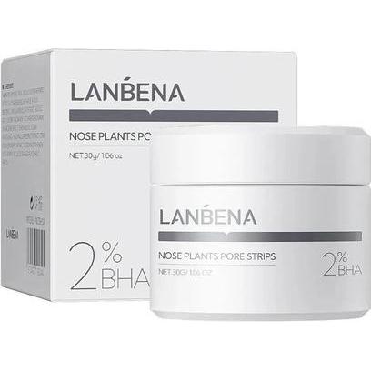 Lanbena, Maschera viso, Nose Plants 20 Cleansing Patches For Nose 2 Bha 30g