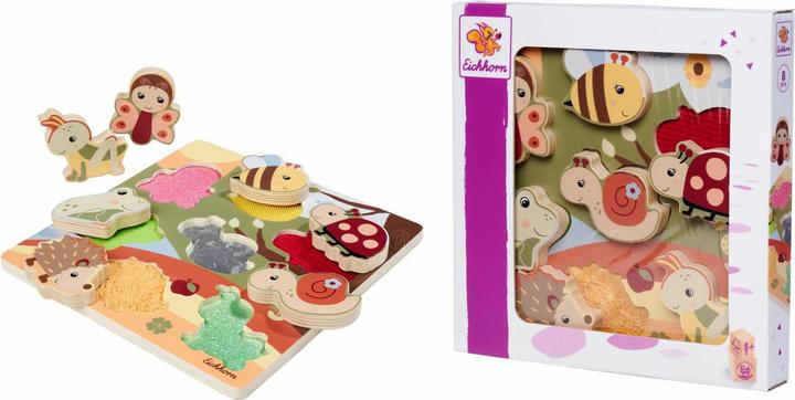 Produktbild Eichhorn Fühlpuzzle mit Stoff (8 Teile)