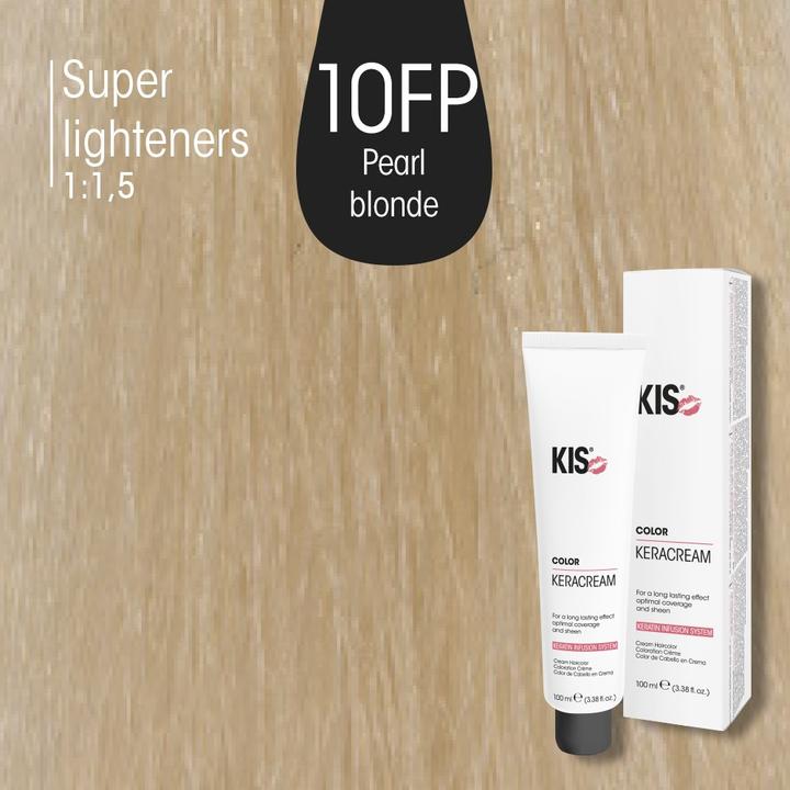 Produktbild KIS Keracream 10FP Pearl Blonde 100ml Color Cream 100% Gray Coverage (100% Grau Coverage)