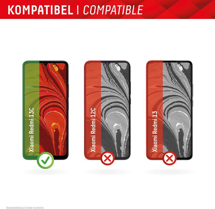 Actual product image Displex Smart Glass, Displayschutzfolie (1 Piece, Xiaomi Redmi 13C 5G, Xiaomi Poco C65, Xiaomi Redmi Note 13 4G)