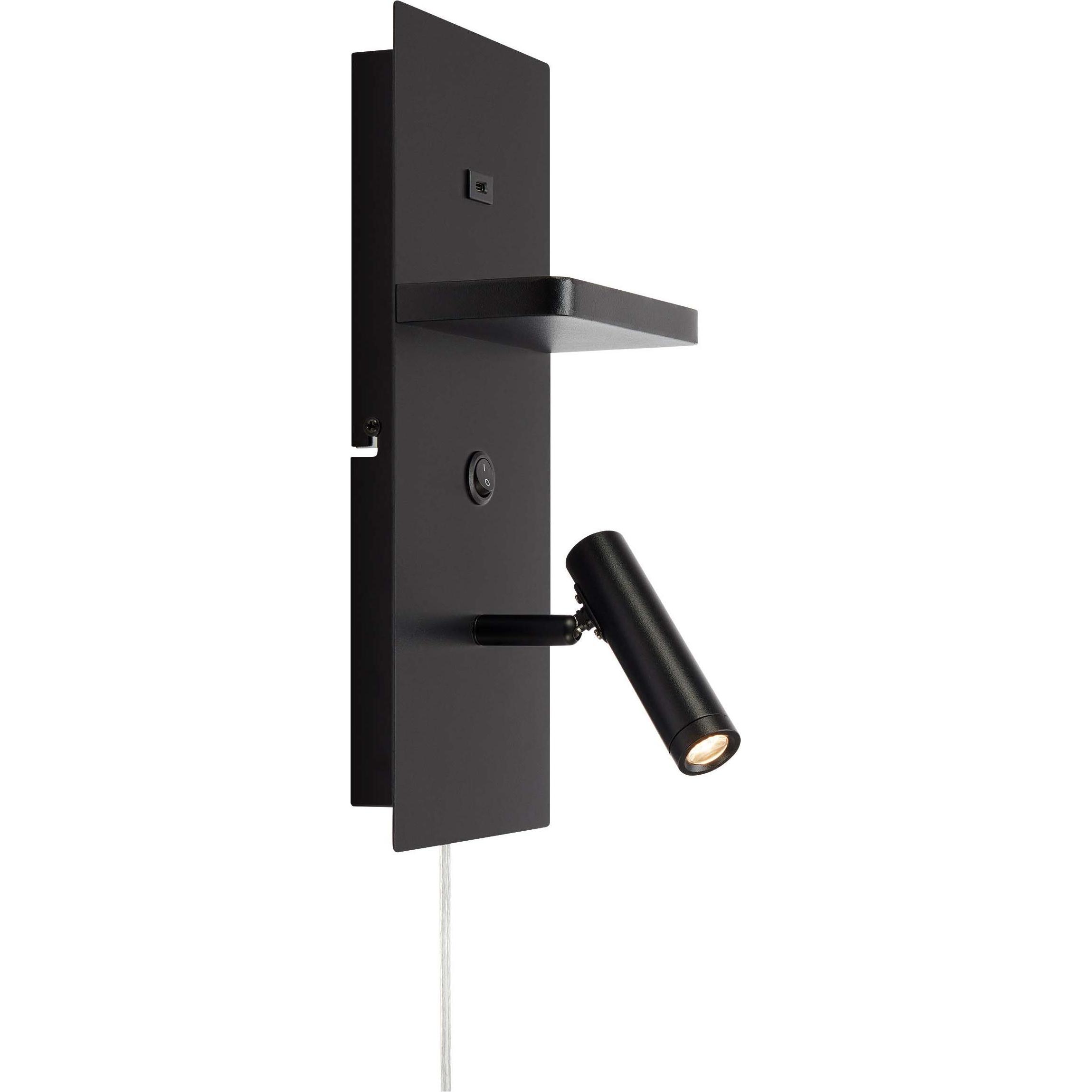 Markslöjd, Applique + Plafoniera, CARICA Wall 1L LED Black