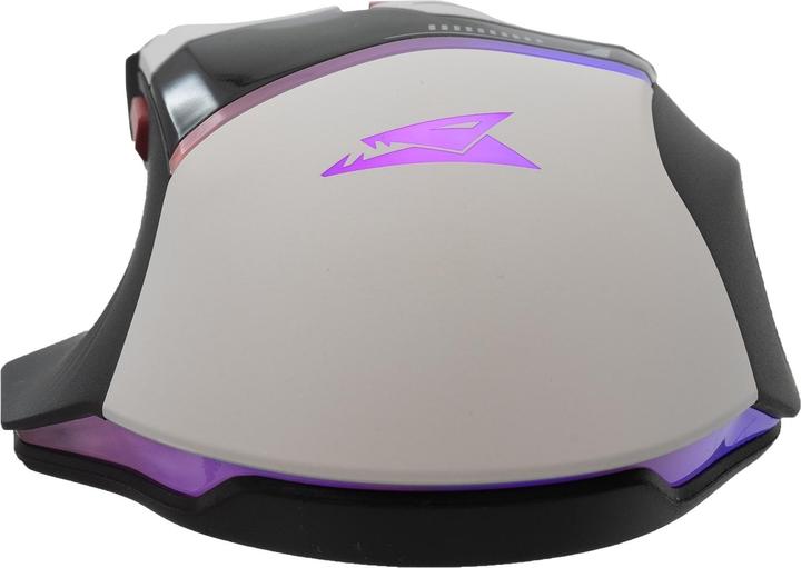 Actual product image Baracuda Gaming Mouse MANTA, 8D, 12800 dpi, White (BGM-042) (Cable)