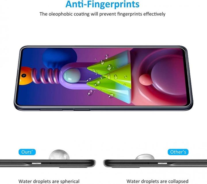 Produktbild Screenguard Samsung Galaxy M51 Panzerglas Schutzfolie Case Friendly Design (1 Stück, Samsung Galaxy M51)