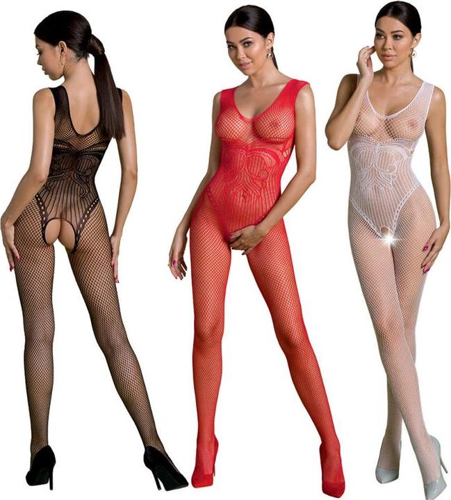 Produktbild ECO Collection Bodystocking with open crotch white (One Size)