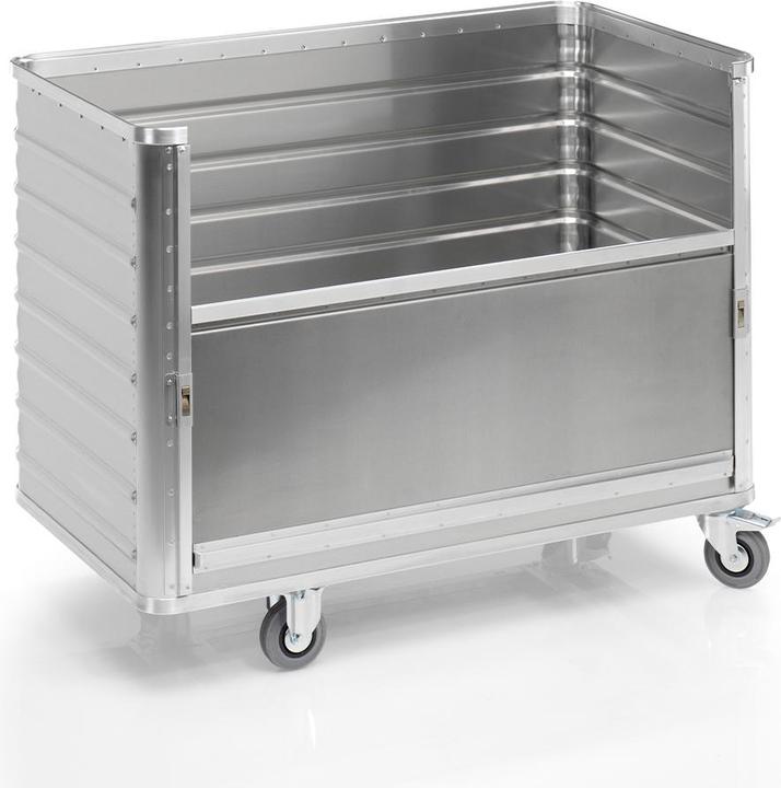 Produktbild Gmöhling Alu-Kastenwagen, absenkbare Seitenwand (250 kg)