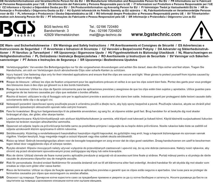 Actual product image BGS Kfz-Befestigungsclip-Sortiment