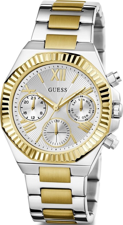 Produktbild Guess P SLV CS W/ P GLD TOP PART / SUN SLV MF DL / BR/P SLV & GLD BRCT Armbanduhr (Analoguhr, 38 mm)