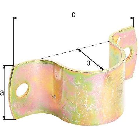 Thumbnail - Alberts, Schraubstock + Zwinge, Rohrschelle 42 mm fr 11/4 Zoll galv. verzinkt, dickschichtpassiviert (104 mm)