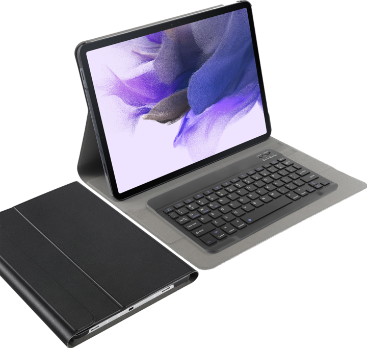 Cazy Tastatur Hülle Kompatibel mit Samsung Galaxy Tab S7 FE - Schutz Etui mit magnetisch Abnehmbarer (Eng. Int., Galaxy Tab S7 FE)