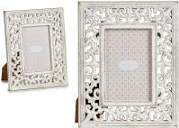 Giftdecor portafoto in legno traforato 10x15 bianco (10 x 15 cm)