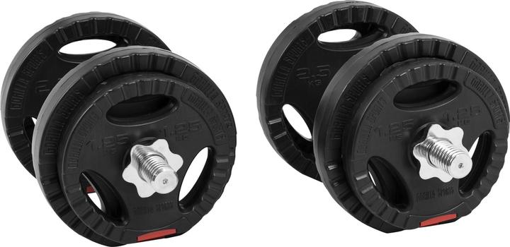 Produktbild Gorilla Sports Kurzhantelset (4 x 1.25 kg, 4 x 2.5 kg)