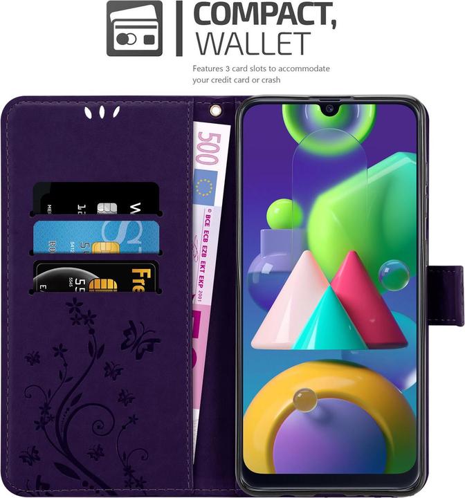 Actual product image Cadorabo Flower Book Cover (Samsung Galaxy M31)
