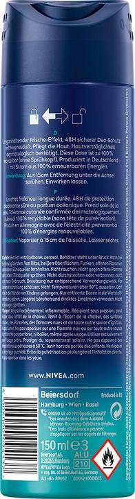 Actual product image NIVEA MEN Fresh Ocean (Spray, 150 ml)