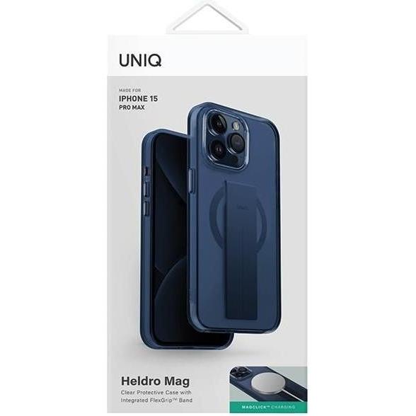 Thumbnail - Uniq etui Heldro Mag iPhone 15 Pro Max 6.7" Magclick Charging niebieski/ultramarine deep blue (Apple iPhone 15 Pro Max),...