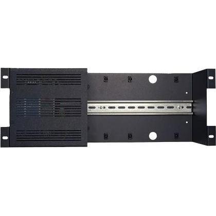 Kentix 19" 4 HE Rack-Einbaurahmen KRA-04-DP24 mit DIN-Schiene 35 mm, Dual-Power Netzteil 24 V DC / 7, Accessori per armadio rack