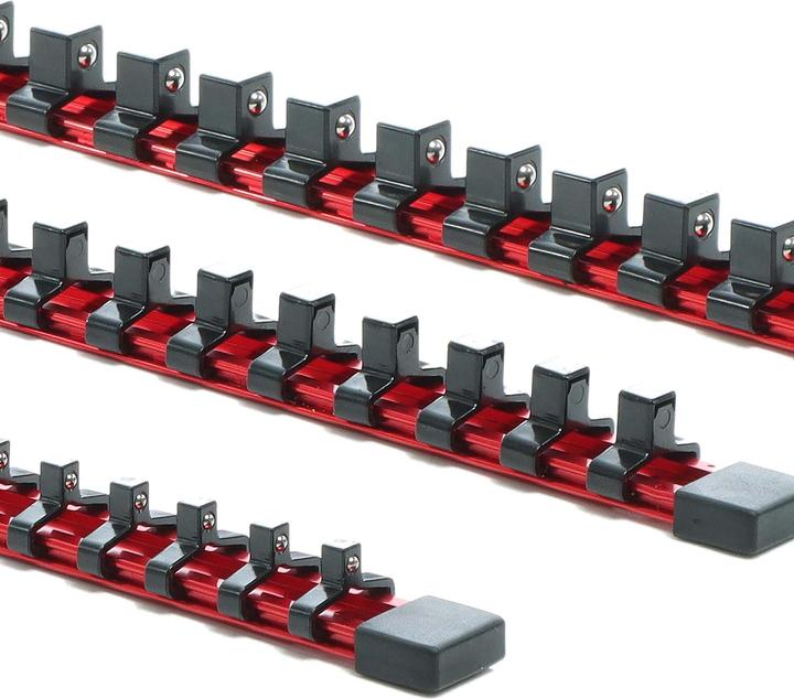Immagine prodotto XPOtool 3x Supporto organizzatore per chiavi a bussola per 54 chiavi a scatola da 1/2", 1/4" e 3/8"