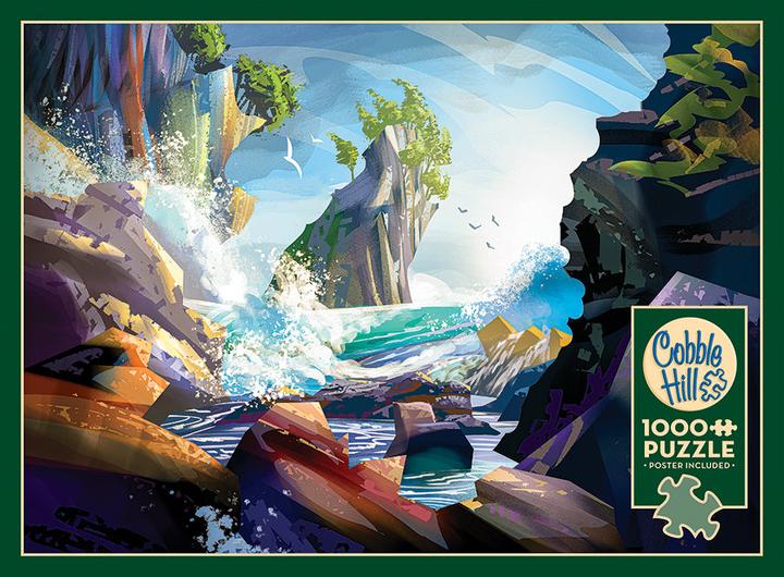 Actual product image Cobble Hill Puzzle 1000 pieces Coastal Waves (1000 pieces)