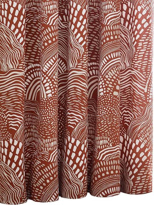 Actual product image Hoem Nola Abstract Eyelet Curtains (Pack of 2) (183 x 117 cm)