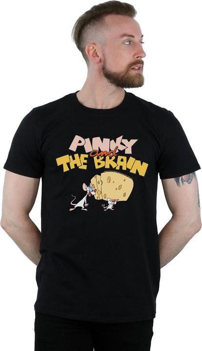 Actual product image Universal Textiles Mens Pinky And The Brain Cheese Head T-Shirt (XXL)