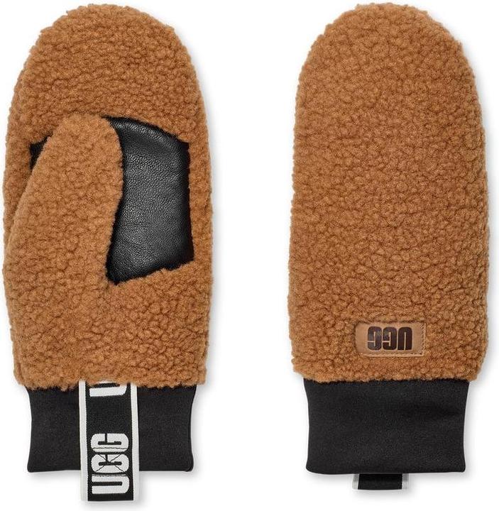 Actual product image Ugg fluff Mitten With Logo Tape (M, S)